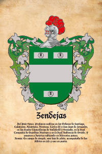 Escudo heráldico del apellido ZENDEJAS