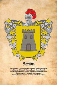 Escudo heráldico del apellido ZENON