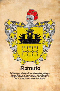 Escudo heráldico del apellido ZIARRUSTA