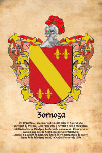 Escudo heráldico del apellido ZORNOZA