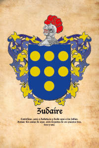Escudo heráldico del apellido ZUDAIRE
