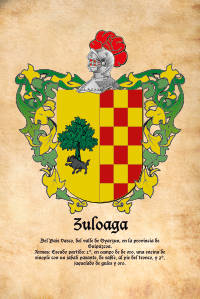 Escudo heráldico del apellido ZULOAGA