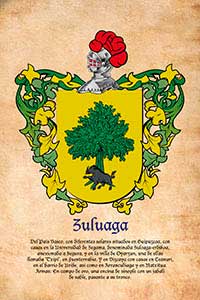 Escudo heráldico del apellido ZULUAGA