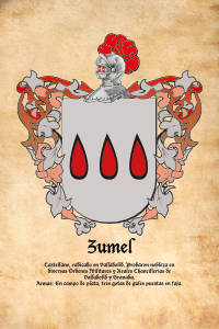Escudo heráldico del apellido ZUMEL